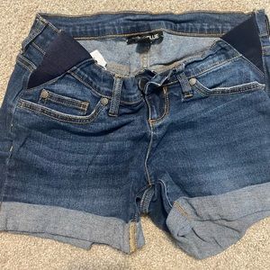 Indigo blue maternity shorts XS